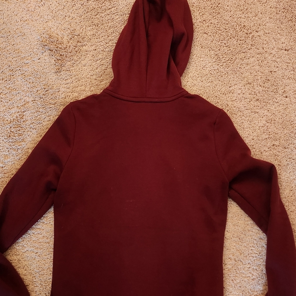 Women's Pink Burgundy Hoodie Size XSmall - Picture 5 of 5